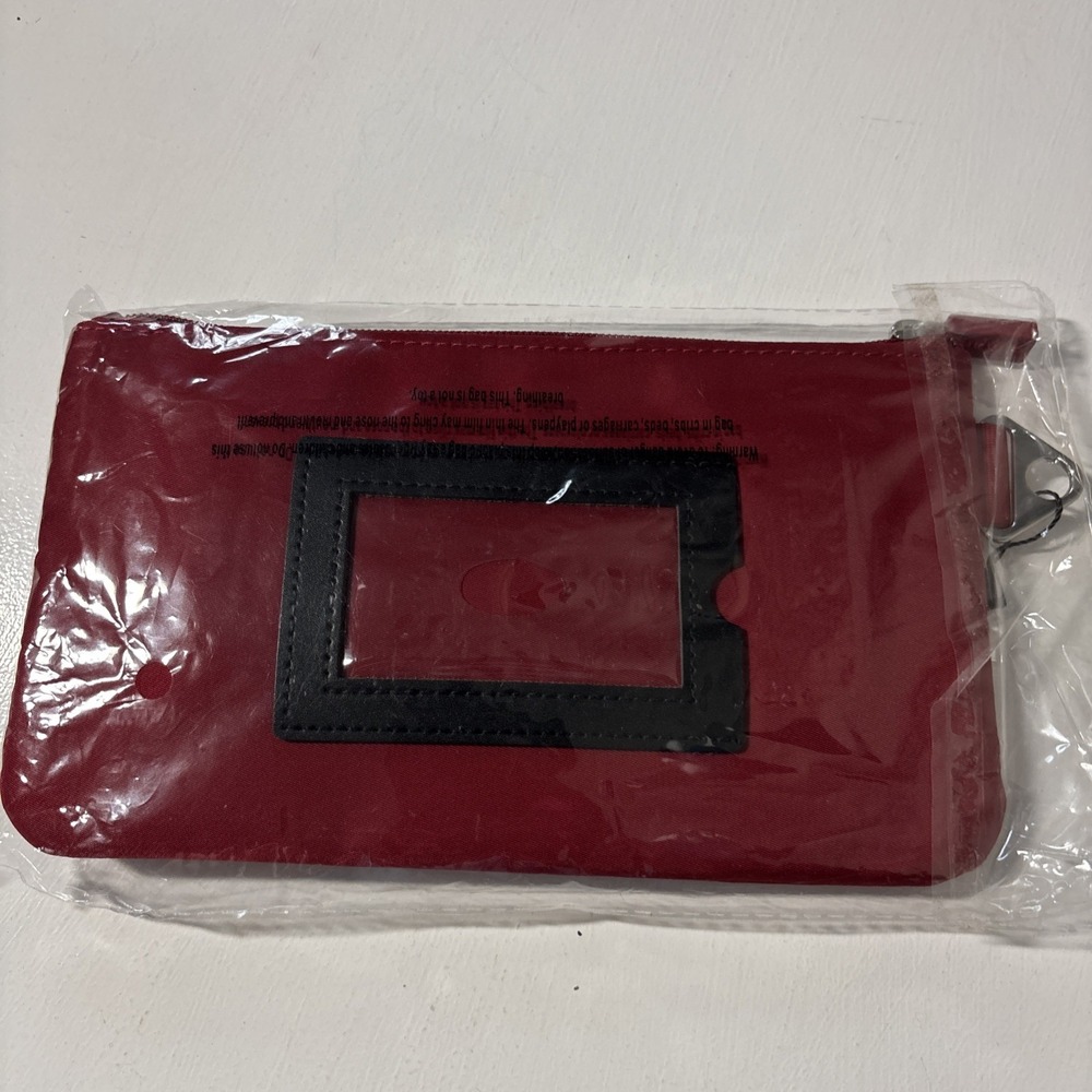 IHKWIP -RFID Everyday Essentials Wristlet Pouch Red  NWT - Picture 2 of 4